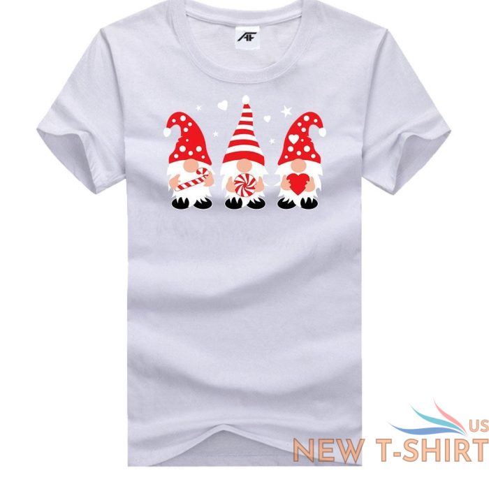 boys printed funny christmas candy gnomes gonk t shirt round neck short sleeves 0.jpg