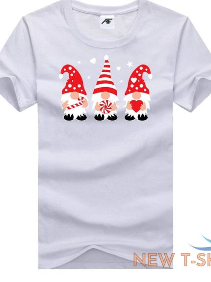boys printed funny christmas candy gnomes gonk t shirt round neck short sleeves 1.jpg