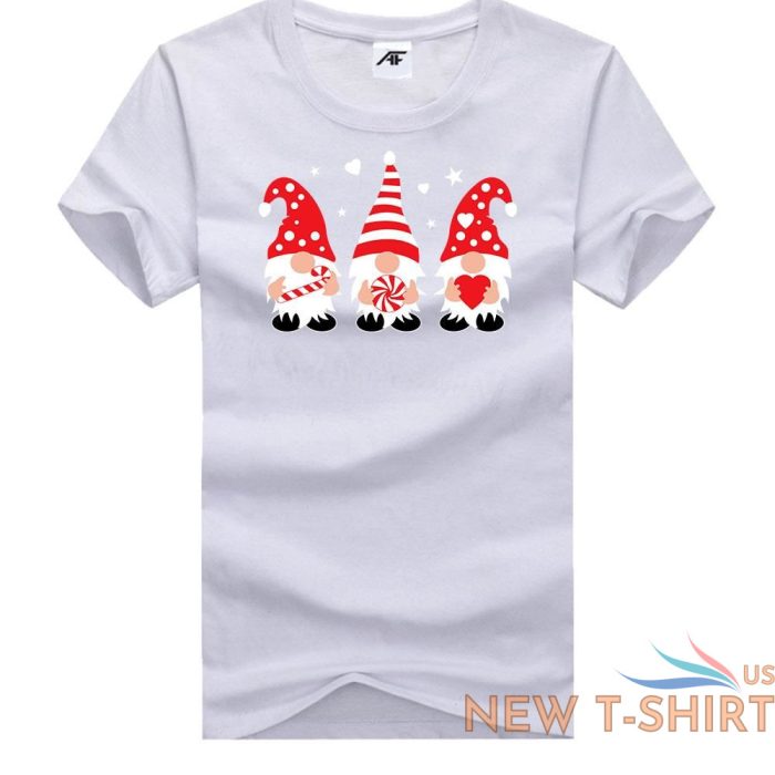 boys printed funny christmas candy gnomes gonk t shirt round neck short sleeves 1.jpg