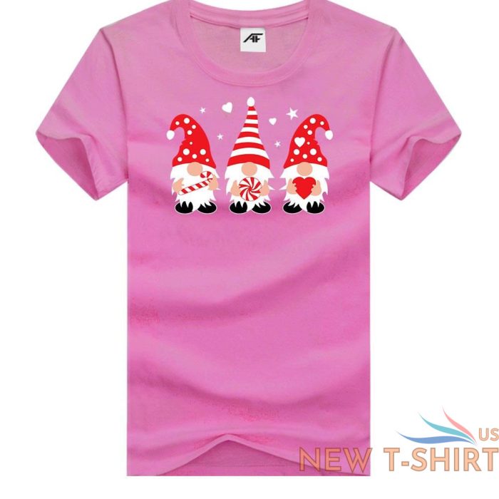 boys printed funny christmas candy gnomes gonk t shirt round neck short sleeves 2.jpg