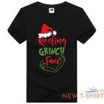 boys resting grinch face printed t shirt mens round neck xmas novelty cotton top 1.jpg