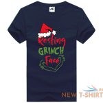boys resting grinch face printed t shirt mens round neck xmas novelty cotton top 6.jpg