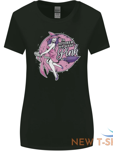 breast cancer awareness witch halloween womens wider cut t shirt 0 1.png