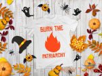 burn the patriarchy t shirt feminist fire rose tee halloween 1.jpg