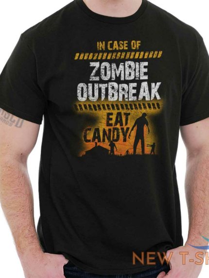 case of zombie outbreak eat candy trick treat cool gift scary classic t shirt te 0.jpg