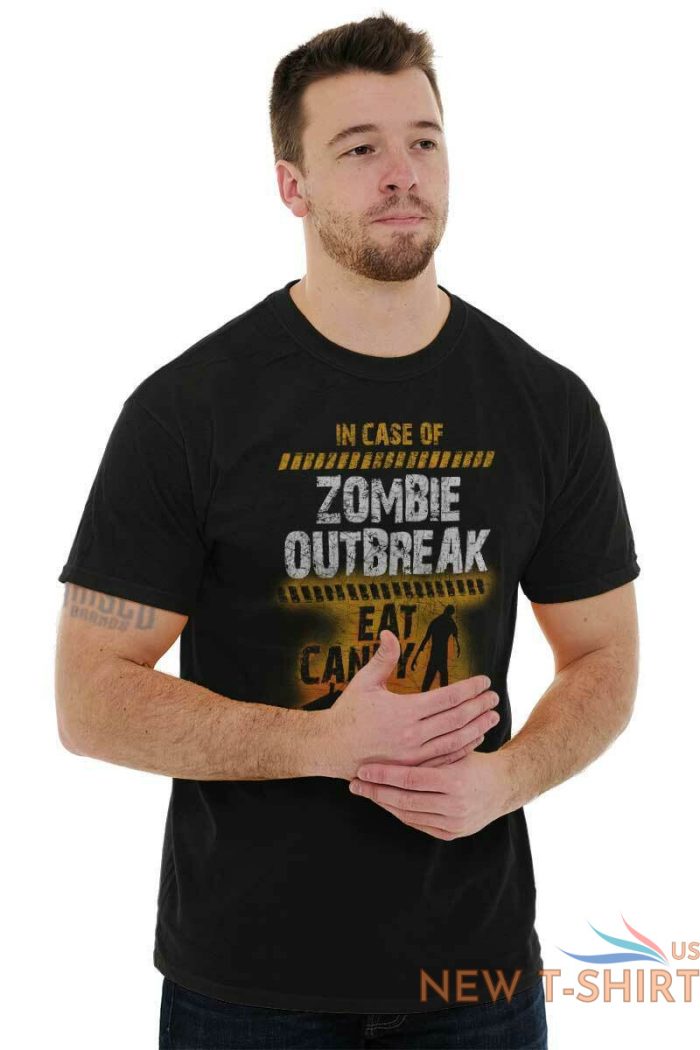 case of zombie outbreak eat candy trick treat cool gift scary classic t shirt te 3.jpg