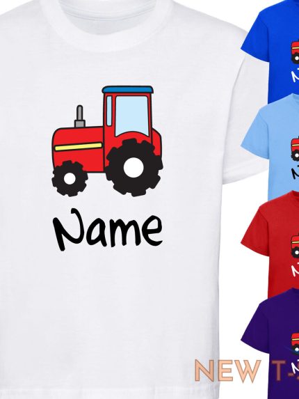 children s personalised tractor t shirt boys tshirt birthday christmas gift 0.jpg