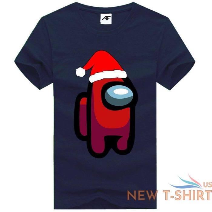 christmas among us crewmate printed women t shirts kids cotton tees crew neck 7.jpg