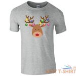 christmas baubles rudolph reindeer face t shirt xmas decorations kids mens top 5.jpg