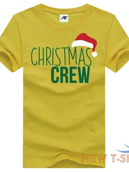 christmas crew printed t shirt mens kids short sleeve fancy cotton top tees 0.jpg