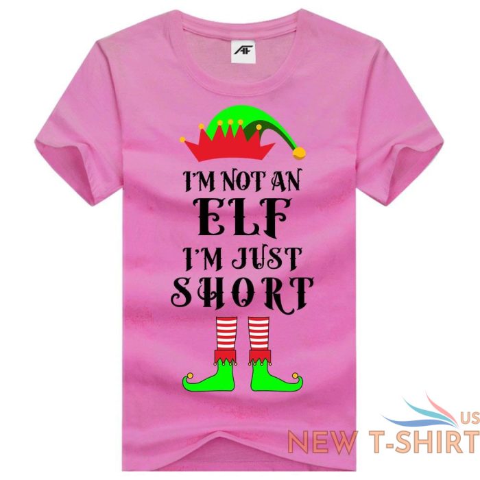 christmas elf short printed womens girls t shirt funny novelty party gift top 3.jpg