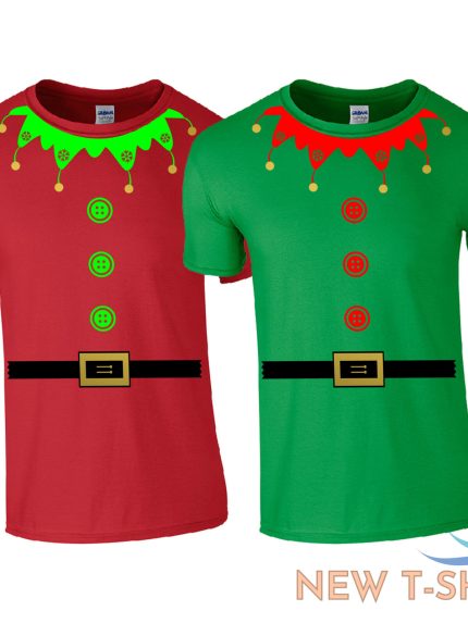 christmas elf suit t shirt cute santa s little helper funny gift kids mens top 0.jpg