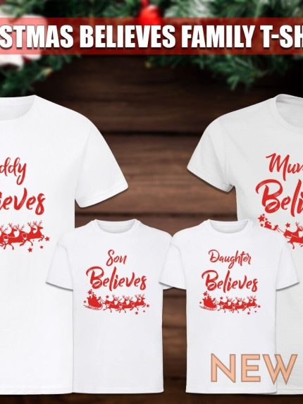 christmas family matching t shirt kids adult believes tops novelty xmas gift 0.jpg