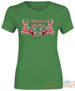 christmas greetings print t shirt reindeer girls women xmas novelty party top 2.jpg