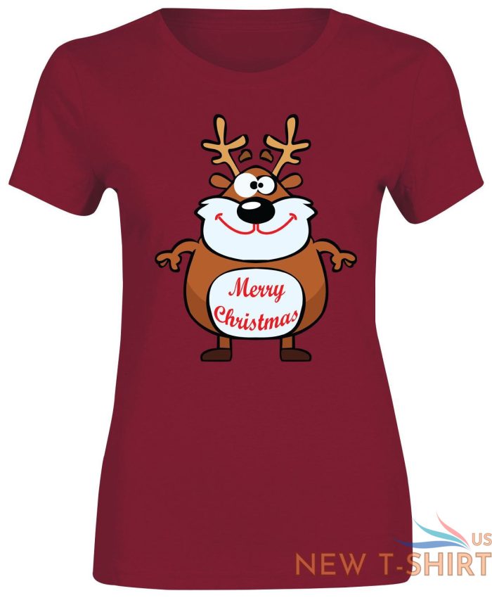 christmas greetings top printed tshirt xmas ladies womens short sleeve party lot 6.jpg