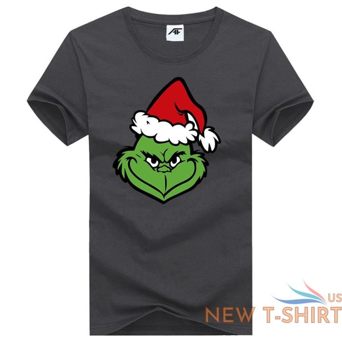 christmas grinch face print t shirt kids funny xmas party wear top tees 2.jpg