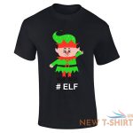 christmas happy elf print t shirt mens boys short sleeve gym wear cotton tee lot 2.jpg