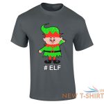 christmas happy elf print t shirt mens boys short sleeve gym wear cotton tee lot 3.jpg