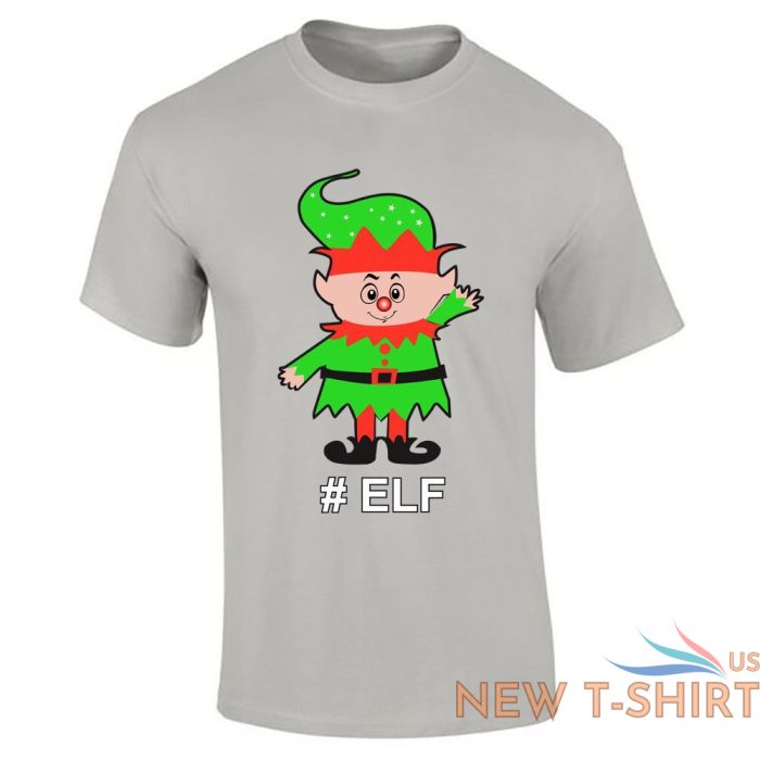 christmas happy elf print t shirt mens boys short sleeve gym wear cotton tee lot 5.jpg