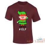 christmas happy elf print t shirt mens boys short sleeve gym wear cotton tee lot 6.jpg