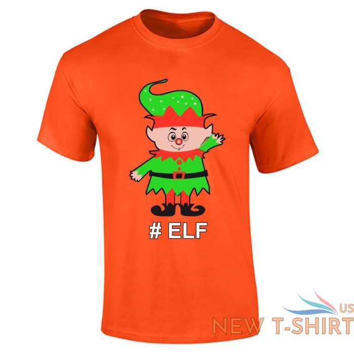 christmas happy elf print t shirt mens boys short sleeve gym wear cotton tee lot 9.jpg