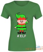 christmas happy elf print tshirt womens short sleeve girls cotton tee lot 4.jpg