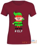 christmas happy elf print tshirt womens short sleeve girls cotton tee lot 5.jpg