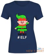 christmas happy elf print tshirt womens short sleeve girls cotton tee lot 6.jpg