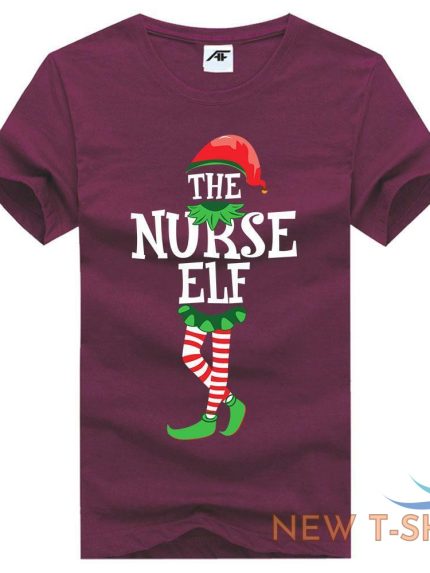christmas nurse elf printed ladies girls t shirt novelty xmas party top tees 0.jpg