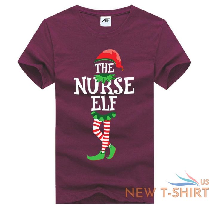 christmas nurse elf printed ladies girls t shirt novelty xmas party top tees 0.jpg