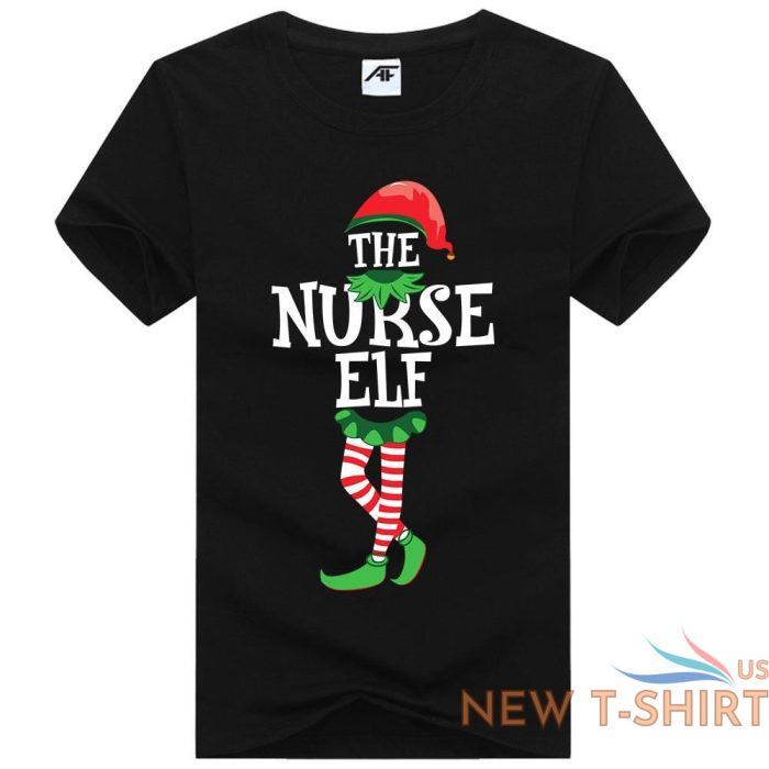 christmas nurse elf printed ladies girls t shirt novelty xmas party top tees 2.jpg