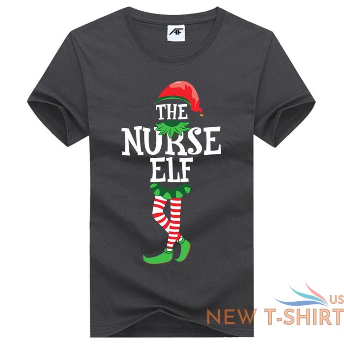 christmas nurse elf printed ladies girls t shirt novelty xmas party top tees 3.jpg