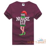 christmas nurse elf printed ladies girls t shirt novelty xmas party top tees 4.jpg