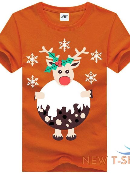 christmas reindeer funny womens top tees girls cotton xmas party wear t shirt 0.jpg