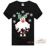 christmas reindeer funny womens top tees girls cotton xmas party wear t shirt 5.jpg