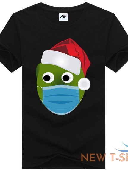 christmas sprout mask printed mens boys t shirt novelty party wear top tees 0.jpg