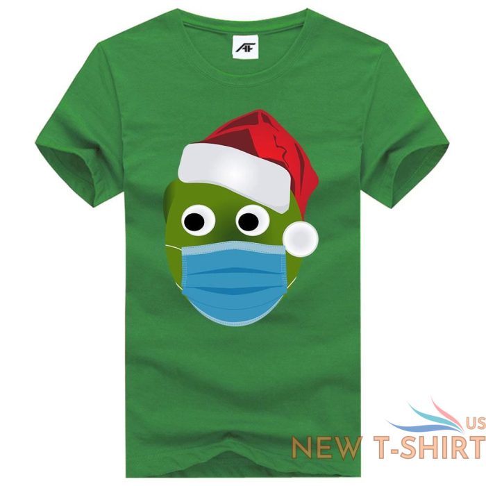 christmas sprout mask printed mens boys t shirt novelty party wear top tees 3.jpg