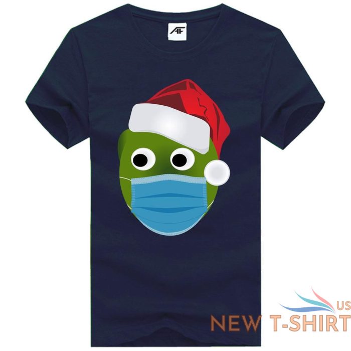 christmas sprout mask printed mens boys t shirt novelty party wear top tees 6.jpg