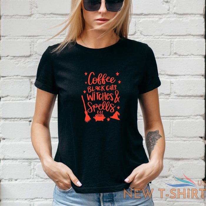 coffee cats witches spells t shirt halloween autumn ghost unisex lady fit 1 0.jpg