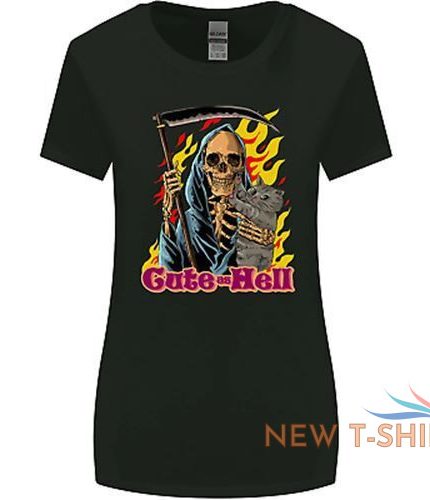 cute hell cat grim reaper skull halloween womens wider cut t shirt 0.jpg