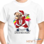 dabbing pug christmas t shirt kids mens boys girls womens novelty dog xmas gift 0.jpg