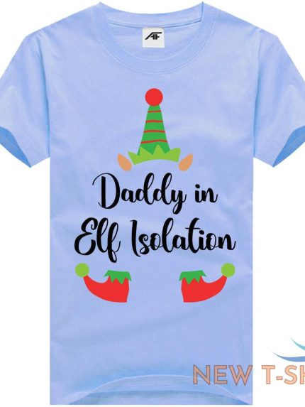 daddy mummy in elf isolation print christmas t shirt kids mens xmass shirt 1.jpg