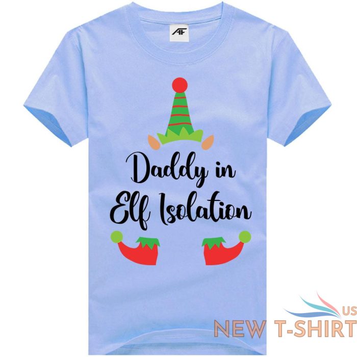 daddy mummy in elf isolation print christmas t shirt kids mens xmass shirt 1.jpg