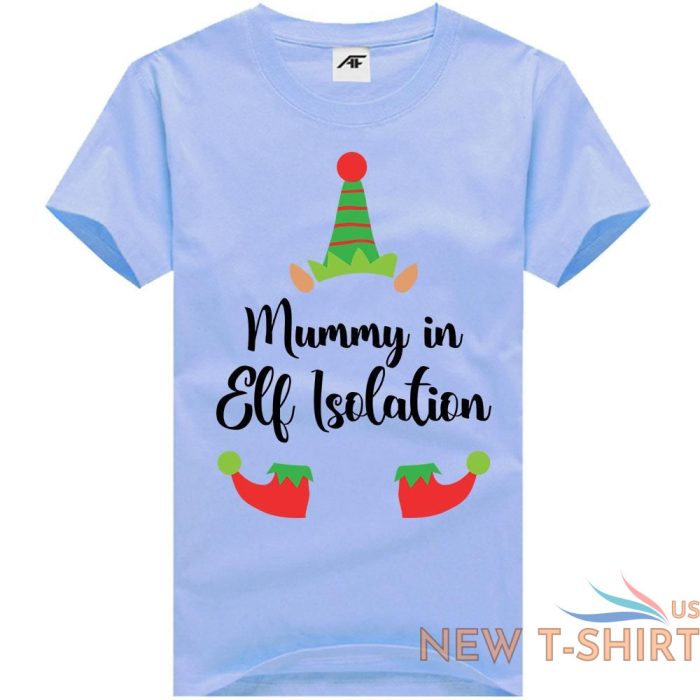 daddy mummy in elf isolation print christmas t shirt kids mens xmass shirt 6.jpg