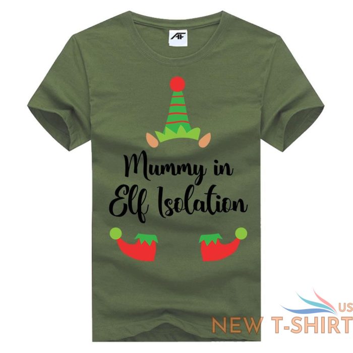 daddy mummy in elf isolation print christmas t shirt kids mens xmass shirt 7.jpg