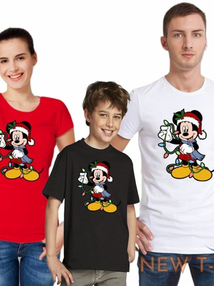 disney mickey mouse christmas lights holiday t shirt santa gift t shirt top 0.jpg
