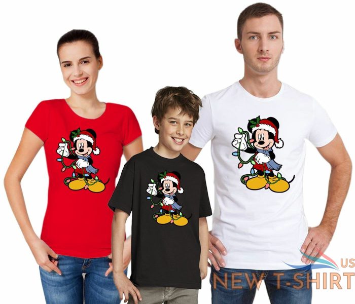disney mickey mouse christmas lights holiday t shirt santa gift t shirt top 0.jpg