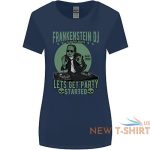 dj frankenstein funny music vinyl halloween womens wider cut t shirt 2.jpg