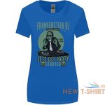 dj frankenstein funny music vinyl halloween womens wider cut t shirt 5.jpg