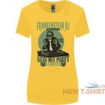 dj frankenstein funny music vinyl halloween womens wider cut t shirt 8.jpg